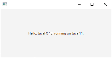 Окно приложения JavaFX